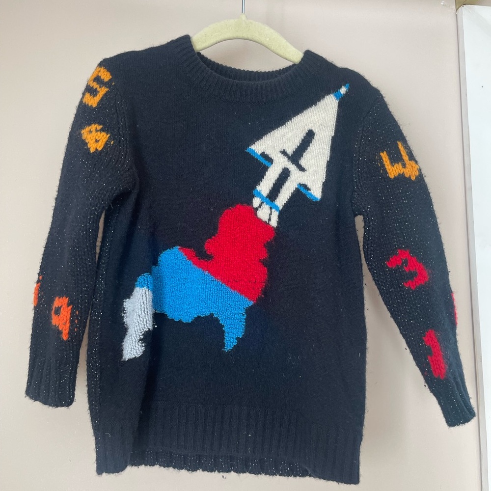 Burberry Sweater with Rocket Design. Size 4T